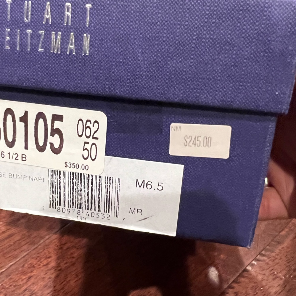 Nwt- Stuart Weitzman Black And Silver Flats - image 7